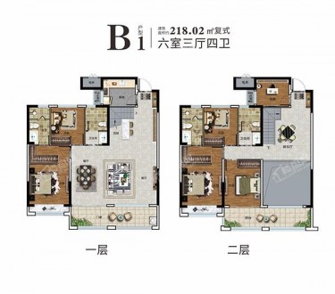 6室3厅4卫-218㎡